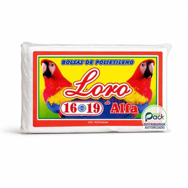 Bolsa 16X19 Loro Blanco
