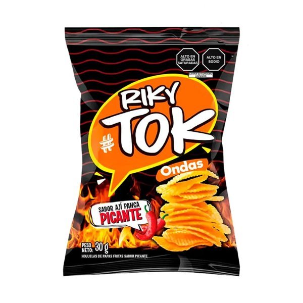 PAPAS ONDAS PICANTE RIKYTOK 30G