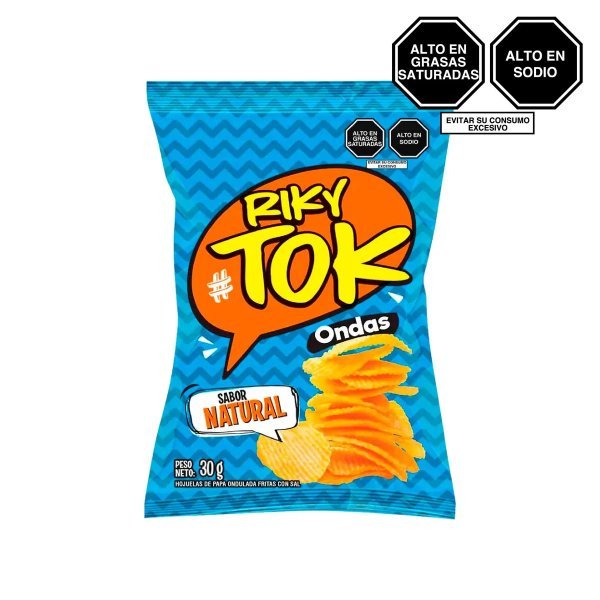 PAPAS ONDAS NATURAL RIKYTOK 30G