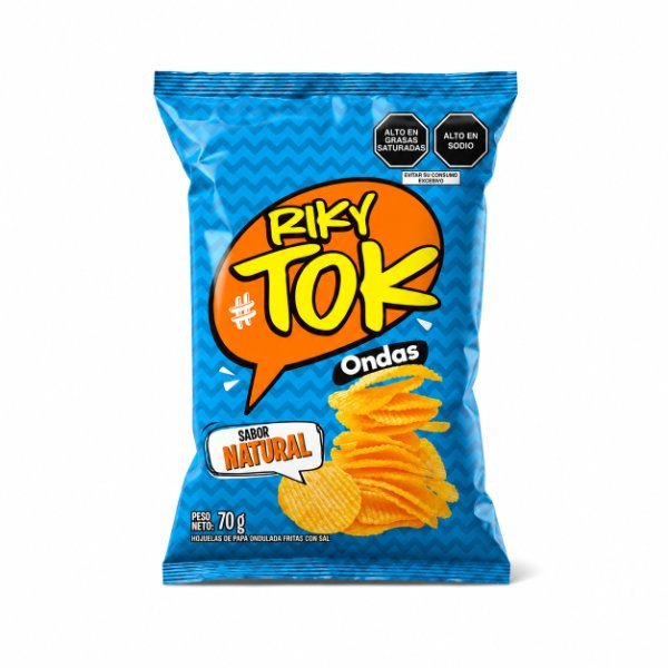 PAPAS ONDAS NATURAL RIKYTOK  70GR